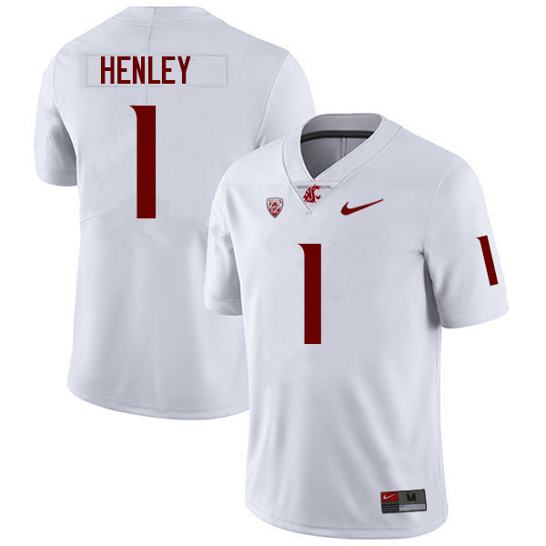 Washington State Cougars #1 Daiyan Henley College Football Jerseys Sale-White
